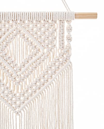 2Pcs Macrame Wall Hanging Boho Tapestry Wall Art Bedroom Decor