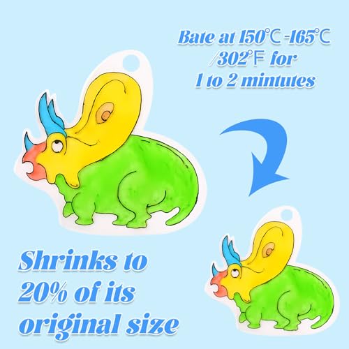 239Pcs Heat Shrink Plastic Sheets Keychain Kit (239 Count)