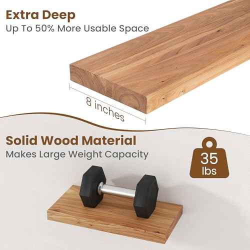 Floating Shelves for Wall (2 Count)