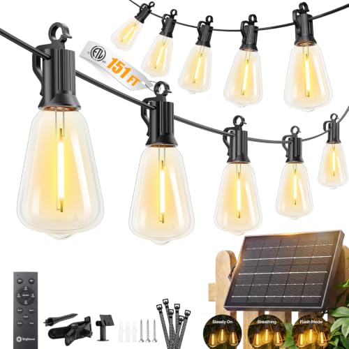 151FT Solar String Lights Outdoor (151 Foot)