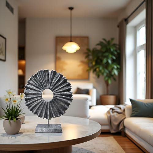 Modern Abstract Round Decorative Sculpture