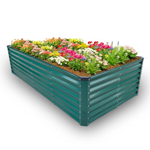 GARDMAX 8x4x2FT Galvanized Raised Garden Bed Kit