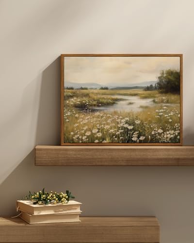 Framed Canvas Wall Art Vintage Decor