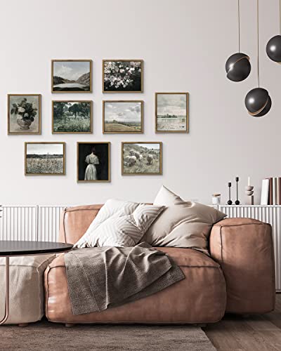 Framed Canvas Wall Art Vintage Decor