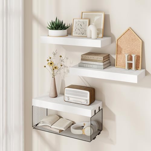Bathroom Floating Shelf for Wall (3 Count)