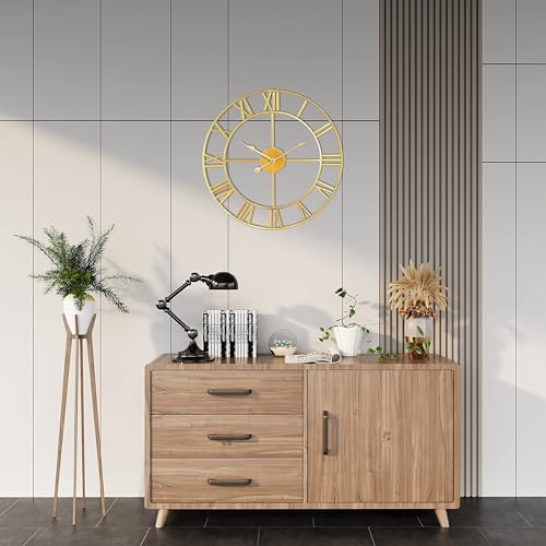 Large Wall Clock for Living Room Decor Silent Non