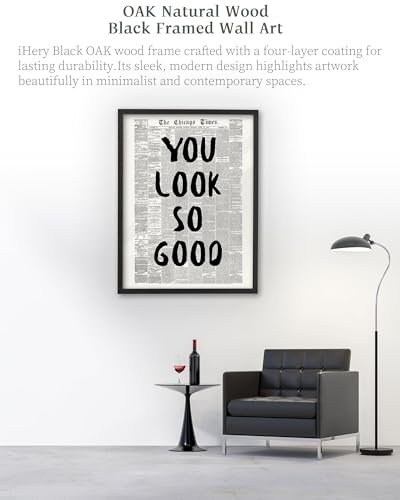 16x20in You Look So Good Framed Newspaper Inspirational Wall Art