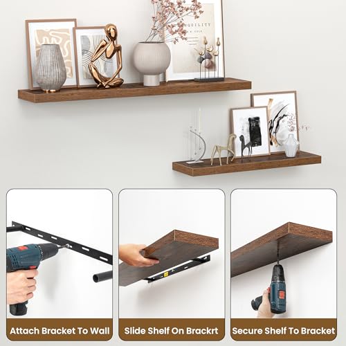 Floating Shelves for Wall (2 Count)