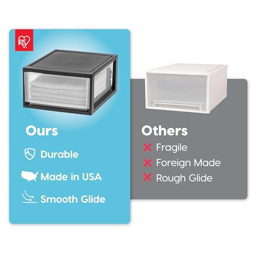 2 Pack 30 Qt. Stacking Drawer Organizer with Sliding Drawer (2 Count)