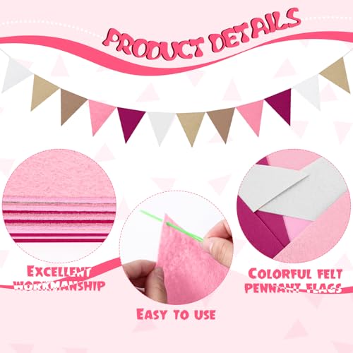 4 Pcs 9.8 ft Pom Pom Garland for Classroom Bulletin Board