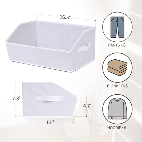 Closet Baskets for Shelves (8 Count)
