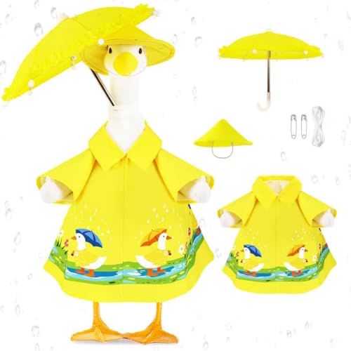 3 Pcs Raincoat Porch Goose Outfits Set (3 Count)
