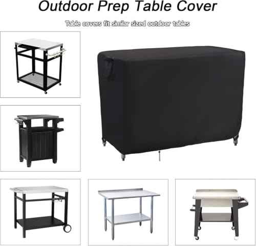 Outdoor Prep Table Cover Waterproof 30x24 Inch