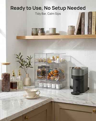 Clear Stackable Storage Drawers Set of 7 (7 Count)