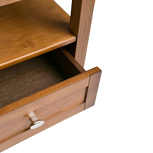 Warm Shaker 20" Wide Solid Wood End Table in Light Golden Brown