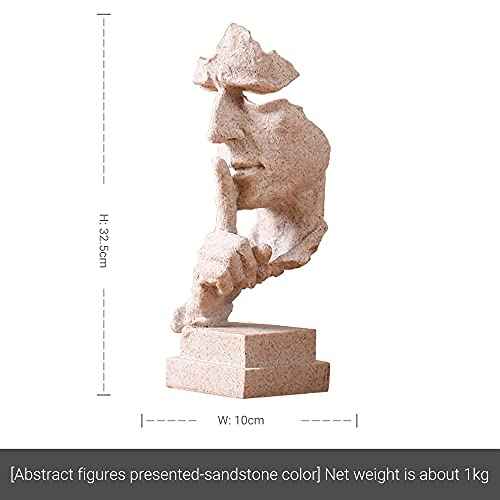 Silence is a Golden Statue Abstract Sculpture