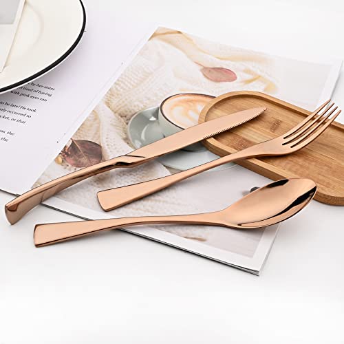 24 Piece Copper Flatware (12.75 Count)