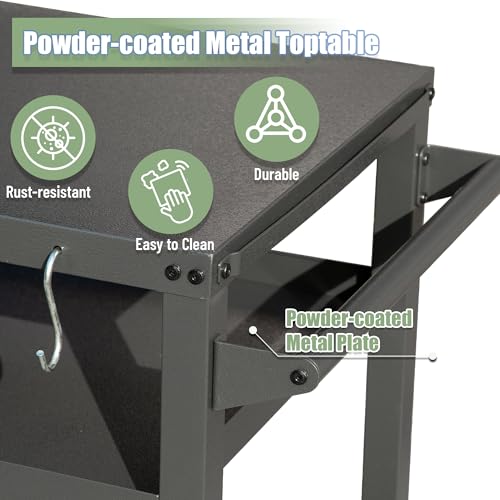 Domi 3 Shelf Outdoor Grill Table