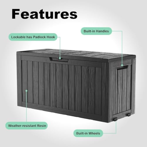 75 Gallon Deck Boxes Outdoor Waterproof