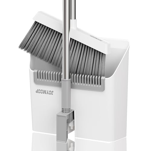 White Broom and Dustpan Set