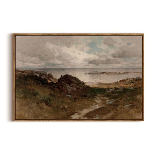 Framed Canvas Wall Art Vintage Decor
