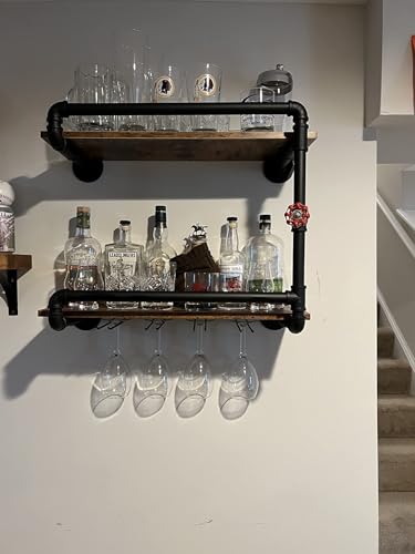 Wine Rack Wall Mounted 2 Tier