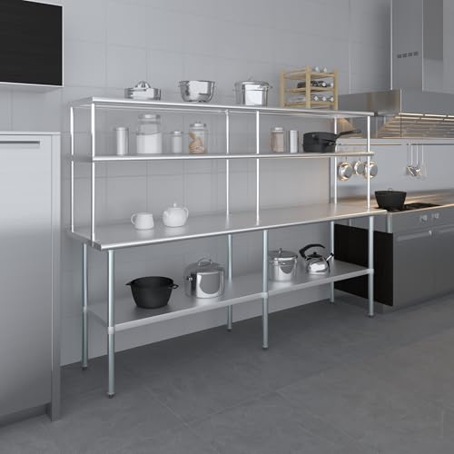 96 Inch Double Tier Overshelf