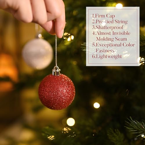50ct Christmas Tree Decorations Ball Ornaments 2 Inches (50 Count)
