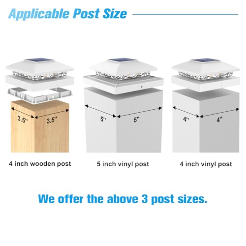 4x4 Solar Post Cap Lights (8 Count)