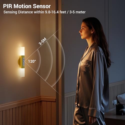 Motion Sensor Wall Lights with Remote