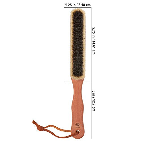 Natural Pig Bristle Cashmere Brush with Oiled Pearwood Handle