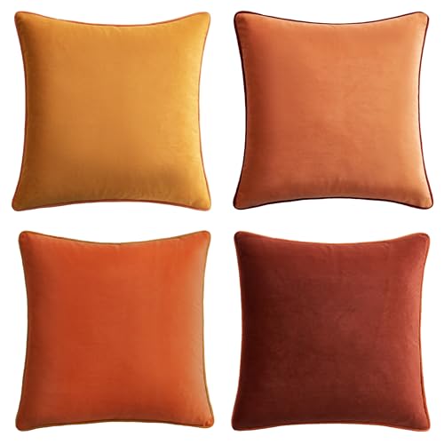 Decorative Throw Pillow Covers Cushion Cases (4 Count)