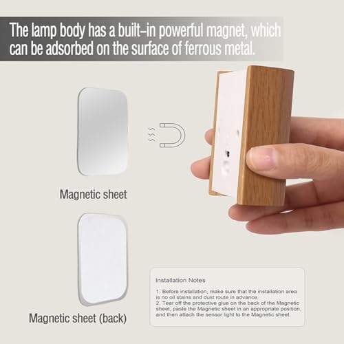 1 Pack Wood Step Light with Motion Sensor
