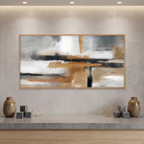 Modern Abstract Framed Canvas Wall Art Set