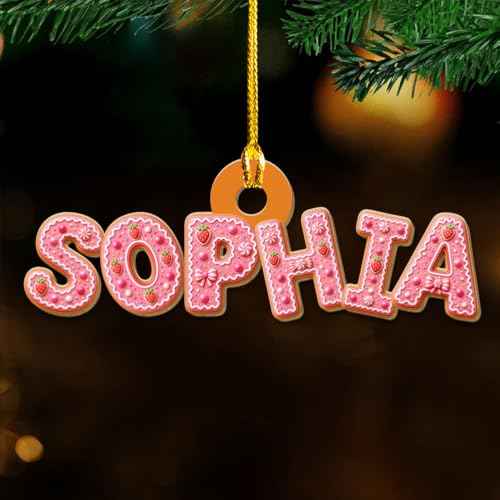 Personalized Wood Letter Ornament