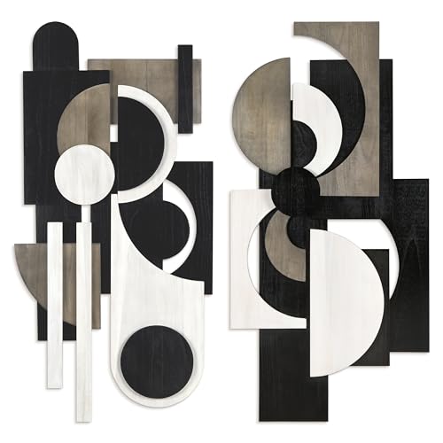 Luminous Whisper & Dusk Hand Made & Hand Finished Dimensional Solid Wood Abstracts