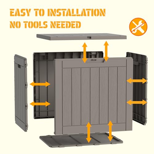 32 Gal Outdoor Storage Box Waterproof Lockable