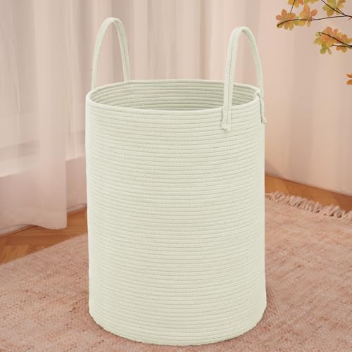 60L Cotton Rope Laundry Basket Hamper