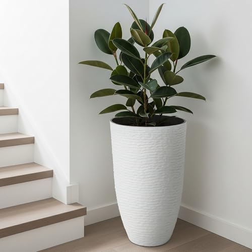 Garden 2 Pack 21" H. White Tall Planters (2 Count)