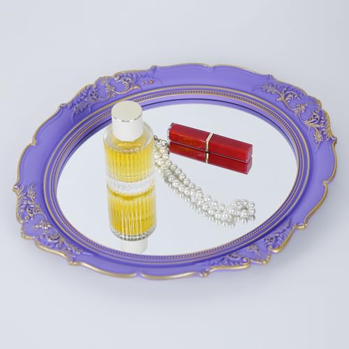 14.8 x 13.1 inch Oval Wall Mirror Vintage Style
