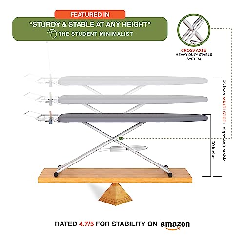 Ironing Board 57" x 15" Foldable with Wall Hanger