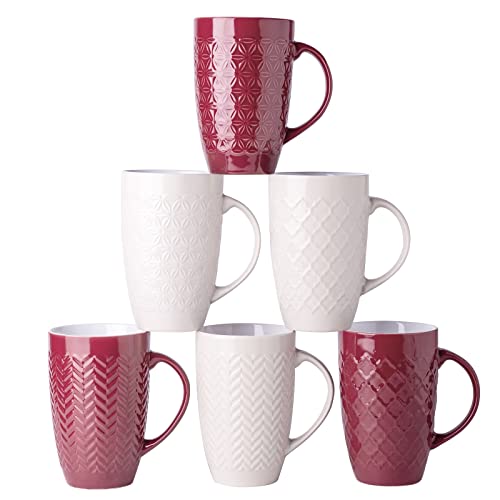 20 oz Large Coffee Mugs Set of 6 (6 Count)