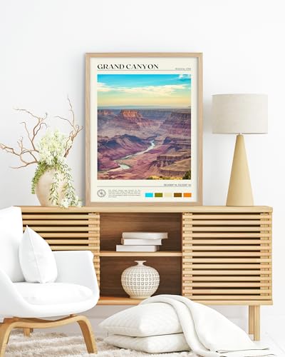 12x16IN Grand Canyon Landscape Framed Wall Art Nature Decor 1Pack