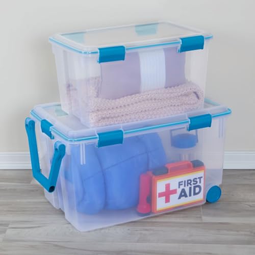 Gasket Storage Box with Lids for Home & Office (12 Count)