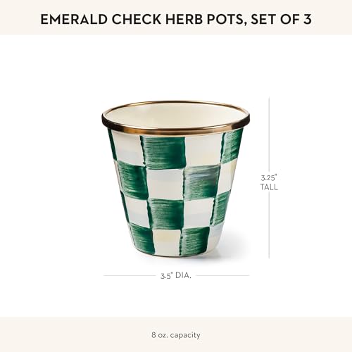 Enamel Herb Pot Set (3 Count)