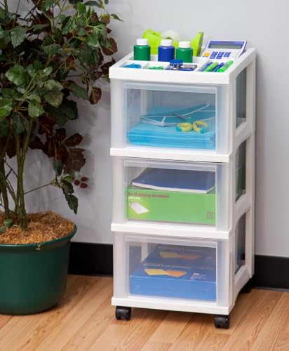 3 Drawer Rolling Storage Cart