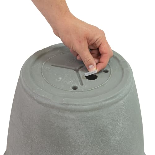 Sunnydaze Anjelica 15.25'' Large Plastic Planter Pot for Plants (4 Count)