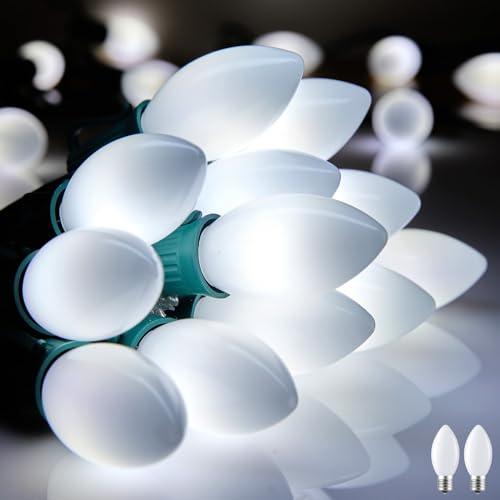 Vintage C9 LED Christmas Lights Outdoor (50 Count)