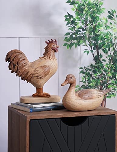Duck Statue Animal Figurine Decor Modern Home Sculpture 11.0 Inch