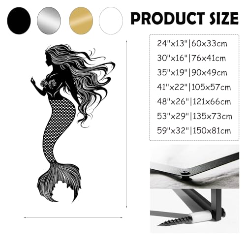 Metal Mermaid Wall Decor